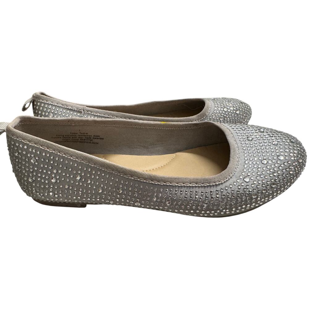 Cat & Jack Girls Sparkle Ballet Flats - Size 1
